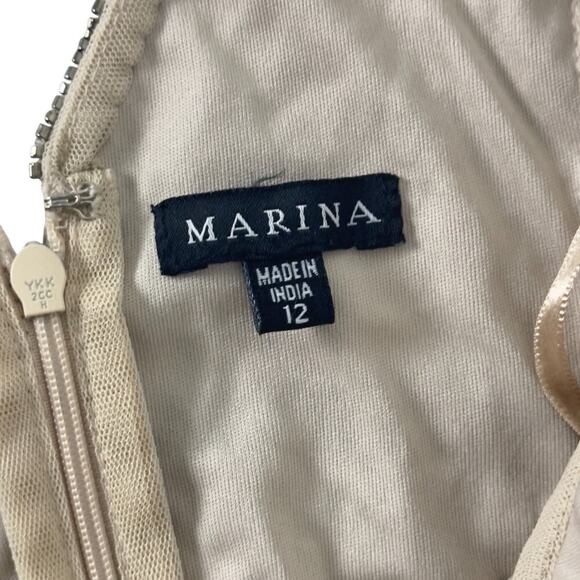 NWT Mariana V-neck Beaded/Sequin Full Length Gown (12) - Picture 16 of 16